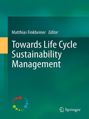 cover image of Towards Life Cycle Sustainability Management